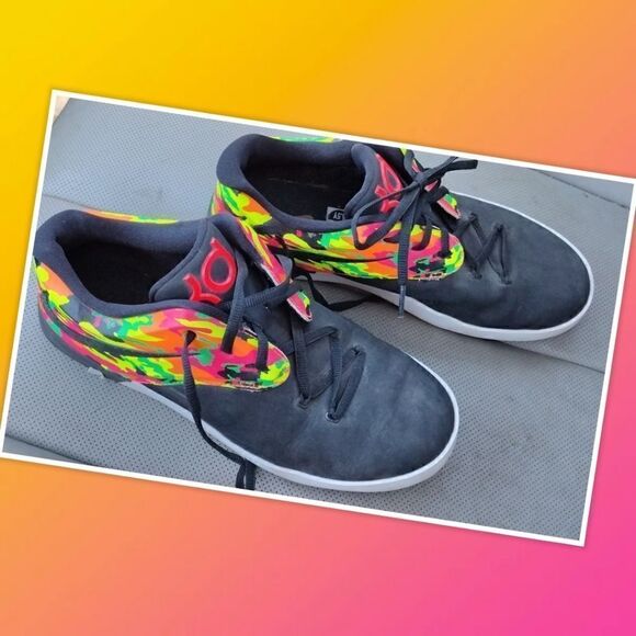 💕Nike 725160-002 GS Kevin Durant Basketball Shoes Size 6.5Y (Women's 8) - Picture 5 of 7